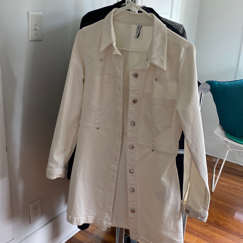 White Jean jacket